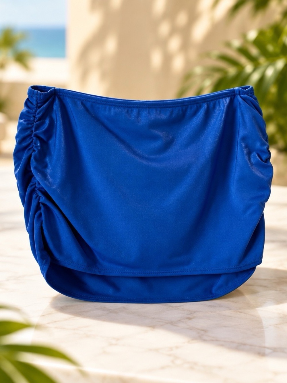 Blue Victoria’s Secret Scrunched Swim Skirt